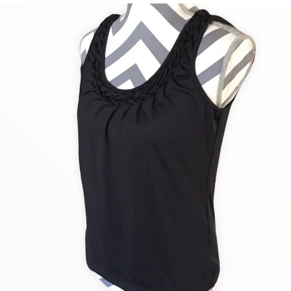 Chico’s Black Stretch Top SMALL (Chico’s Size 0)